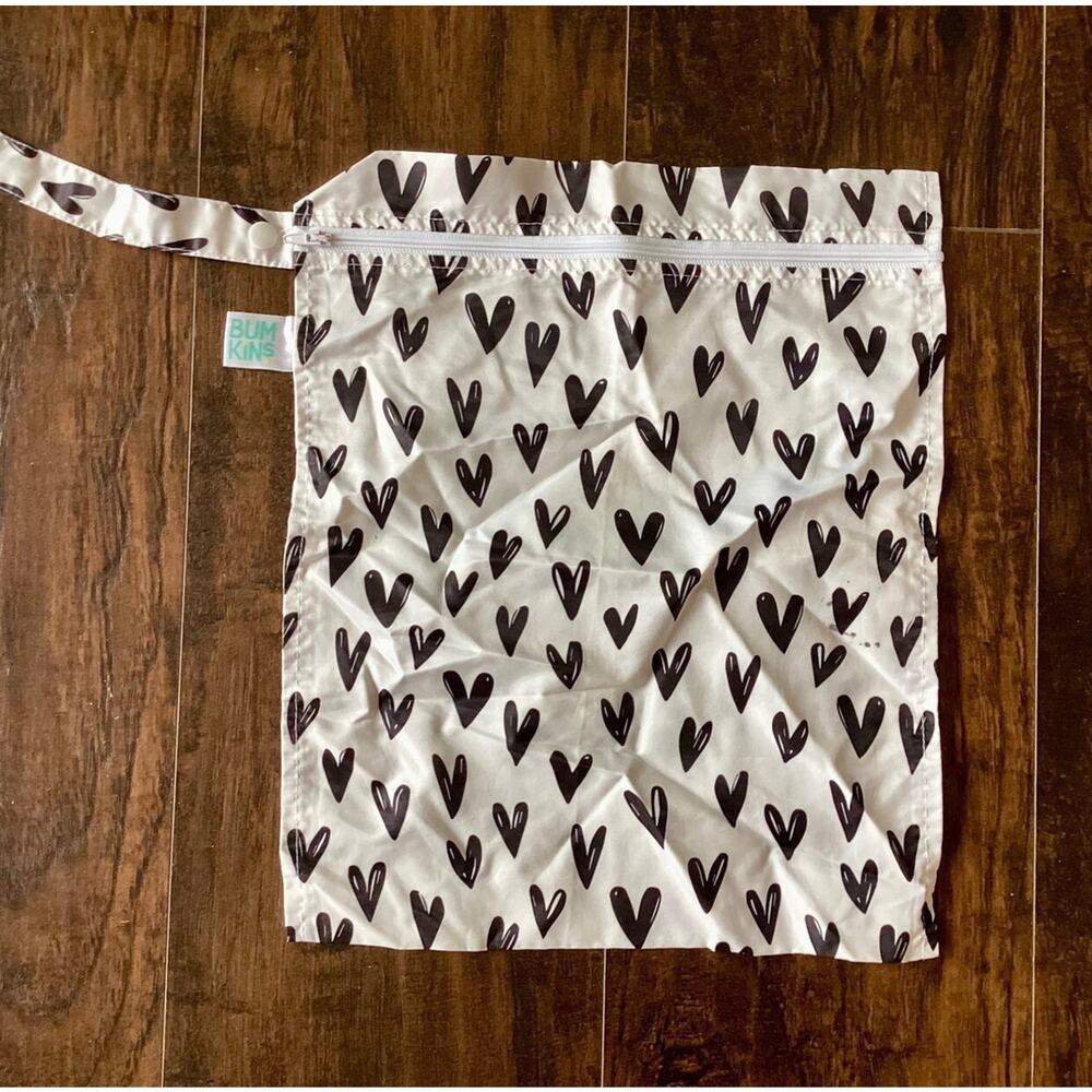 Bumkins Wet Diaper Bag, Hearts